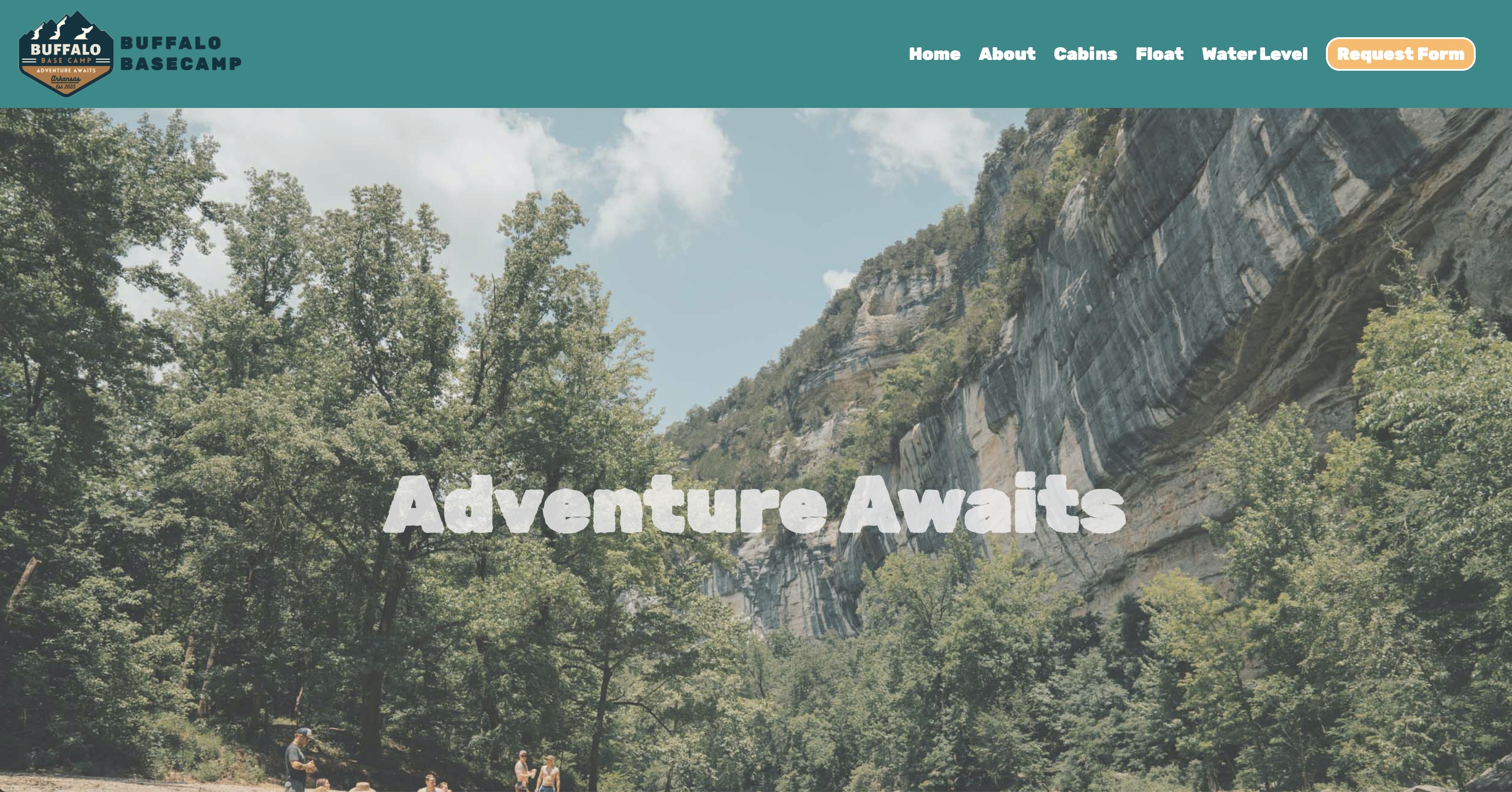 Screenshot of the Buffalo Base Camp website